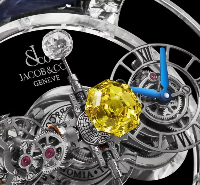 Image of Astronomia Flawless Vivid Yellow Diamond wrist watch.