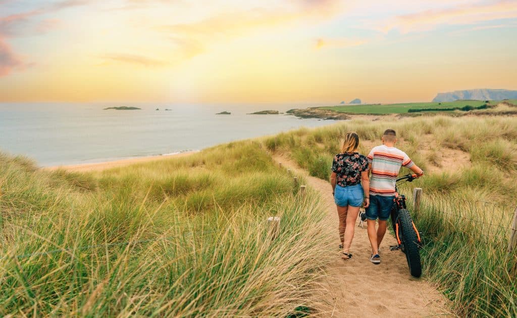 Jersey's pristine countryside and coastal walking paths offering balanced lifestyle for successful British families